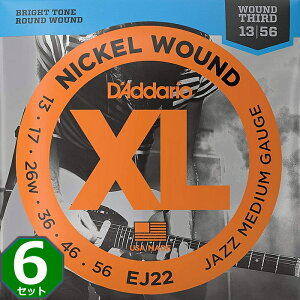 6Zbg D'Addario EJ22 Nickel Wound 3Eh 013-056 __I GLM^[