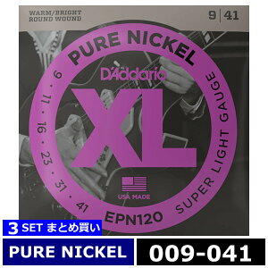 3Zbg D'Addario EPN120 Pure Nickel 009-041 __I GLM^[