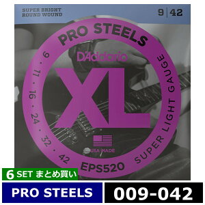 6Zbg D'Addario EPS520 Pro Steels 009-042 __I GLM^[