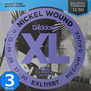 3Zbg D'Addario EXL115BT Balanced Tension Nickel Wound 011-050 __I GLM^[
