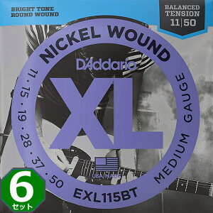 6Zbg D'Addario EXL115BT Balanced Tension Nickel Wound 011-050 __I GLM^[