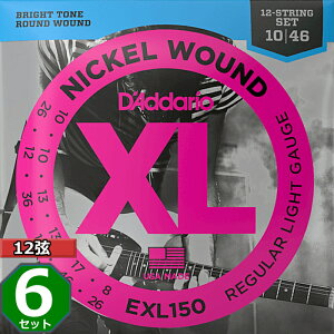6Zbg 12p D'Addario EXL150 Nickel Wound 010-046 __I GLM^[