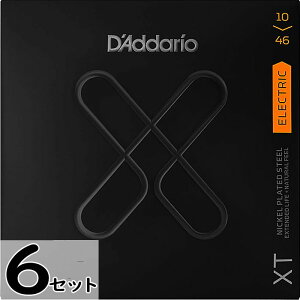 6�Z�b�g D'Addario XTE1046 XT Nickel 010-046 �_�_���I �R�[�e�B���O�� �G���L�M�^�[��