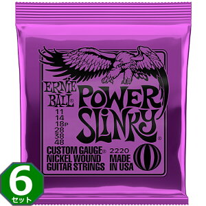 6Zbg ERNIE BALL #2220 Power Slinky 011-048 A[j[{[ GLM^[