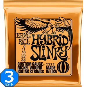 3Zbg ERNIE BALL #2222 Hybrid Slinky 009-046 A[j[{[ GLM^[