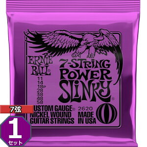 7p ERNIE BALL #2620 7-String Power Slinky 011-058 A[j[{[ GLM^[