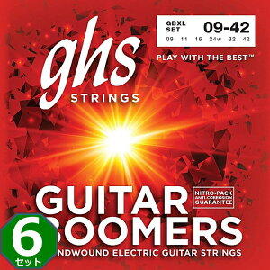 6セット GHS Boomers GBXL 009-042 ジーエイチエス エレキギター弦