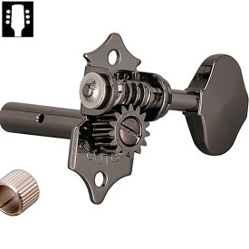 Gotoh SEP780-CK L3R3 ゴトー ギターペグ スロッテッドヘッド用 3対3 コスモブラック(ボタンオプション対応）