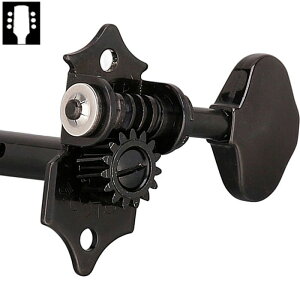 Gotoh SE700 Black L3R3 ゴトー ギターペグ オープンギヤタイプ ブラック 3対3(ペグボタンオプション対応)