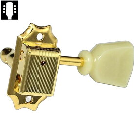Gotoh SD90 Gold L3R3 ゴトー ギターペグ スタンダードポスト ゴールド 3対3（ペグボタンオプション対応）