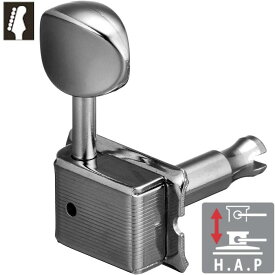 Gotoh SD91 H.A.P Cosmo Black L6 ゴトー ギターペグ ハイトアジャスタブルポスト コスモブラック 6連（ペグボタンオプション対応）