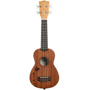 KALA Satin Mahogany Soprano Ukulele Hawaiian Islands KA-15S-H1 �J�� �\�v���m�E�N����