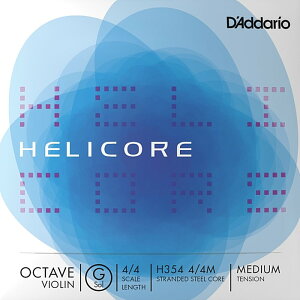 D'Addario Helicore Octave Violin String H354 4/4M �_�_���I �I�N�^�[�u�o�C�I������ �w���R�A 4/4�X�P�[�� �~�f�B�A���e���V���� �o���� G��