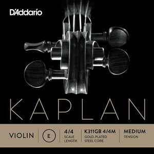 D'Addario Kaplan Gold Violin String K311GB 4/4M �_�_���I �o�C�I������ �J�v���� 4/4�X�P�[�� �~�f�B�A���e���V���� �o���� E��