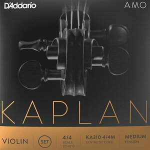 D'Addario Kaplan amo Violin String KA310 �_�_���I �o�C�I������ �J�v���� �Z�b�g �~�f�B�A���e���V���� 4/4M.3/4M.1/2M.1/4M
