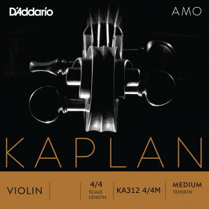 D'Addario Kaplan amo Violin String KA312 4/4M �_�_���I �o�C�I������ �J�v���� 4/4�X�P�[�� �~�f�B�A���e���V���� �o���� A��