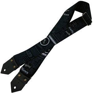 Spice Note Strap "News Paper" ES-PP50NP/BLK XpCXm[g M^[Xgbv