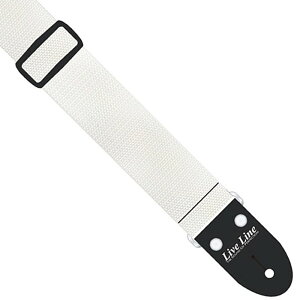 Live Line Polypropylen Strap LS1200WH ���C�u���C�� �M�^�[�X�g���b�v �z���C�g