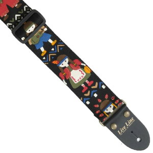 Live Line Fabric Strap LS2000BK ���C�u���C�� �M�^�[�X�g���b�v 50mm�� �C���f�B�A��/�u���b�N