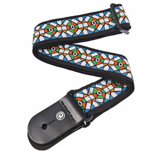 D'Addario Woven Strap Stained Glass 50E02 �_�_���I �M�^�[�X�g���b�v