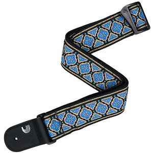 D'Addario Eco Comfort Strap Jacquard Woven Blue/Gold 50RW04 �_�_���I �M�^�[�X�g���b�v