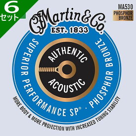 6セット Martin MA530 Superior Performance Phosphor Bronze Extra Light 010-047 マーチン アコギ弦