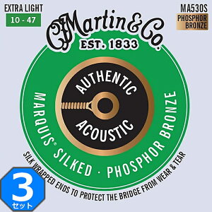 3Zbg Martin MA530S Marquis Silked Extra Light 010-047 Phosphor Bronze }[` ARM