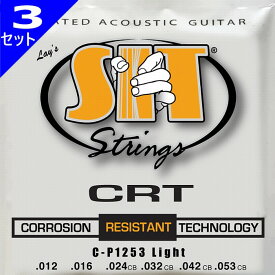 3セット SIT CP1253 CRT Coated Light 012-053 Phosphor Bronze エスアイティー コーティング弦 アコギ弦