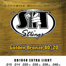 SIT GB1048 Golden Bronze Extra Light 010-048 80/20Bronze エスアイティー アコギ弦