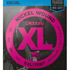 D'Addario EXL170BT Balanced Tension Nickel Wound 045-107 Long Scale ダダリオ ベース弦