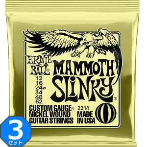 3Zbg ERNIE BALL #2214 Mammoth Slinky 3Eh 012-062 A[j[{[ GLM^[