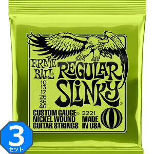 3Zbg ERNIE BALL #2221 Regular Slinky 010-046 A[j[{[ GLM^[