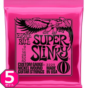 5Zbg ERNIE BALL #2223 Super Slinky 009-042 A[j[{[ GLM^[