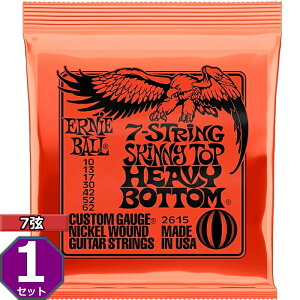 7p ERNIE BALL #2615 7-String Heavy Bottom Slinky 010-062 A[j[{[ GLM^[