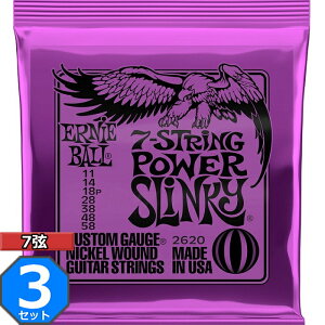 3Zbg 7p ERNIE BALL #2620 Power Slinky 011-058 A[j[{[ GLM^[