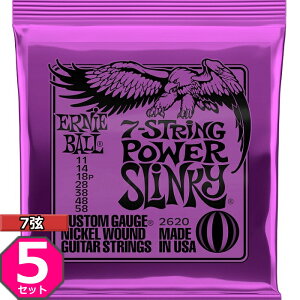 5Zbg 7p ERNIE BALL #2620 Power Slinky 011-058 A[j[{[ GLM^[