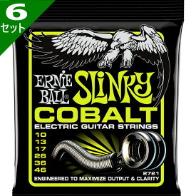 6セット ERNIE BALL #2721 Cobalt Regular Slinky 010-046 アーニーボール エレキギター弦