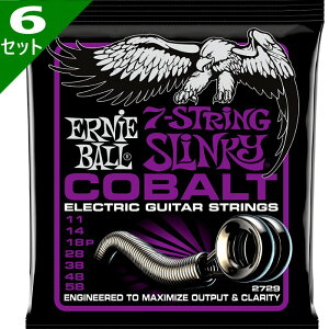 6Zbg 7p ERNIE BALL #2729 Cobalt Power Slinky 011-058 A[j[{[ GLM^[