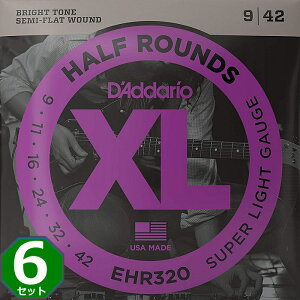 6Zbg D'Addario EHR320 Half Rounds 009-042 __I n[tEh GLM^[