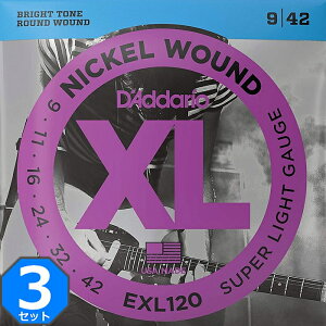3Zbg D'Addario EXL120 Nickel Wound 009-042 __I GLM^[
