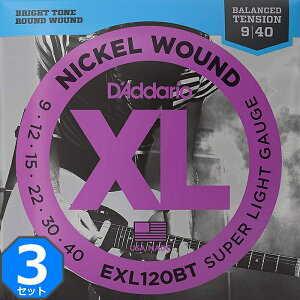 3Zbg D'Addario EXL120BT Balanced Tension Nickel Wound 009-040 __I GLM^[