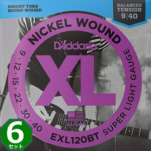 6Zbg D'Addario EXL120BT Balanced Tension Nickel Wound 009-040 __I GLM^[