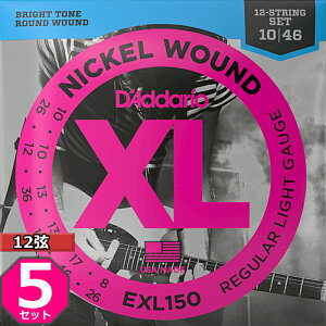 5Zbg 12p D'Addario EXL150 Nickel Wound 010-046 __I GLM^[