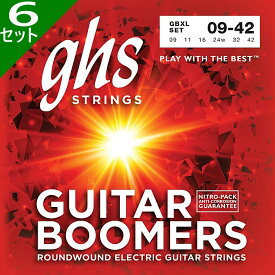 6セット GHS Boomers GBXL 009-042 ジーエイチエス エレキギター弦