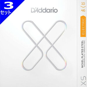 3セット D'Addario XSE1046 XS Nickel 010-046 ダダリオ コーティング弦 エレキギター弦