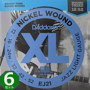 6Zbg D'Addario EJ21 Nickel Wound 3Eh 012-052 __I GLM^[