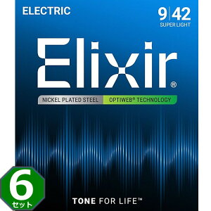 6Zbg Elixir OPTIWEB #19002 Super Light 009-042 GNT[ R[eBO GLM^[