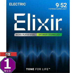 7p Elixir OPTIWEB #19007 7-String Super Light 009-052 GNT[ R[eBO GLM^[