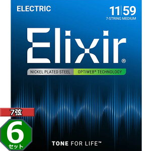 6Zbg 7p Elixir OPTIWEB #19106 7-String Medium 011-059 GNT[ R[eBO GLM^[