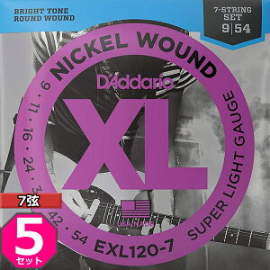 5Zbg 7p D'Addario EXL120-7 Nickel Wound 009-054 __I GLM^[